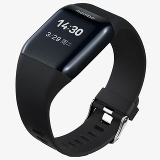 黑色智能运动手环免抠