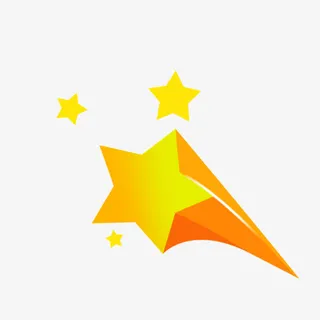 五角星发光免抠