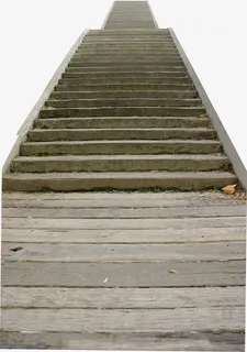 公园春天台阶装饰免抠