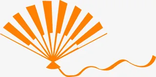 一把扇子图案免抠