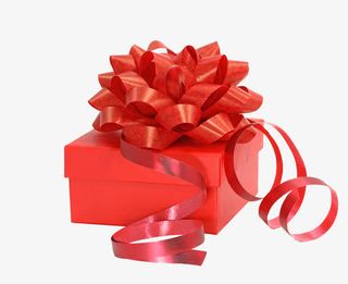 红色礼盒免抠