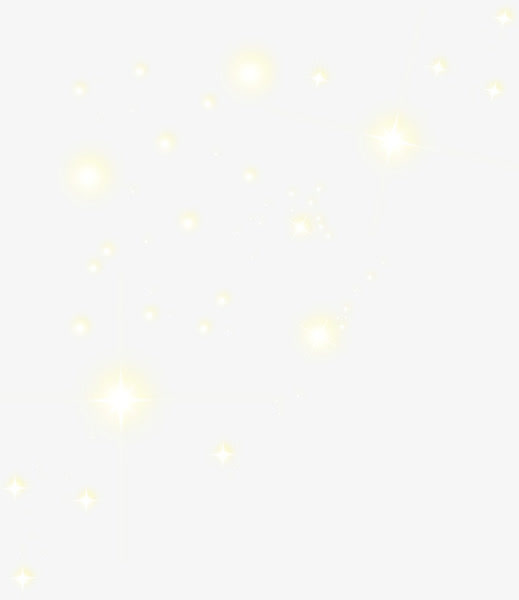 金色闪亮的星空免抠背景底纹元素
