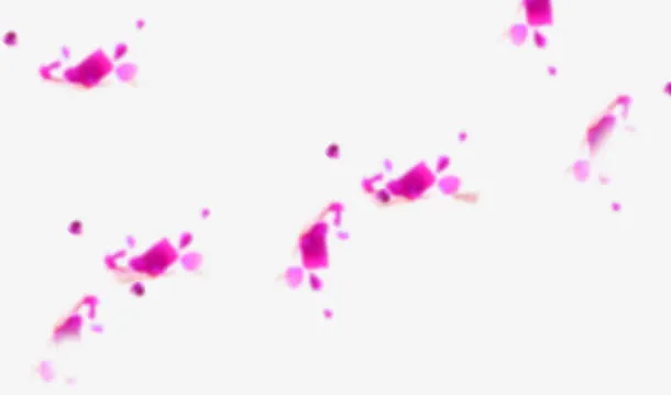 玫红模糊花瓣元素免抠