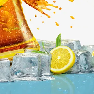 饮料果汁水果冰块背景