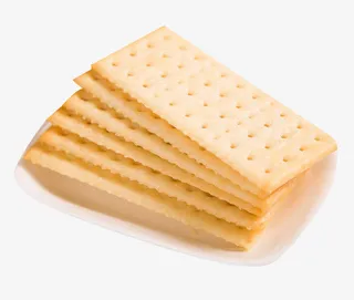 白色日式苏打饼免抠