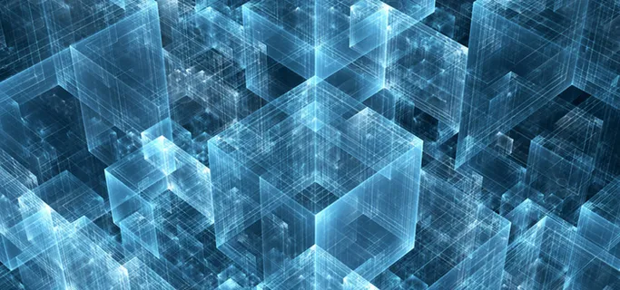 蓝色简约科技科幻光绘背景图高清