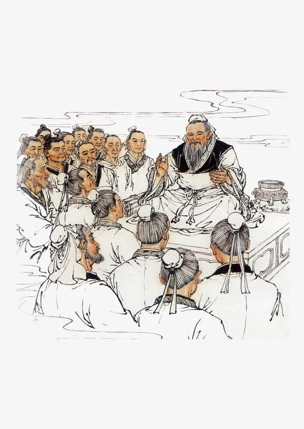 先师讲学免抠