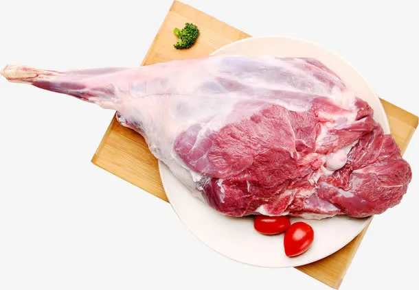 新鲜猪肉西红柿免抠