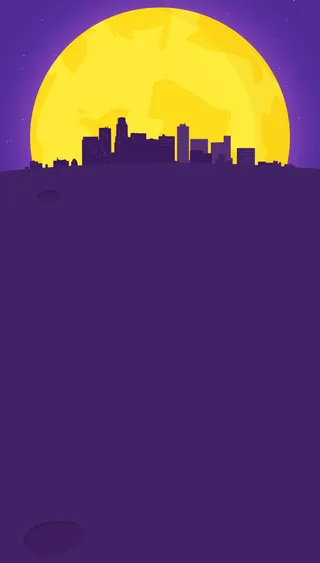 扁平夜色H5背景高清