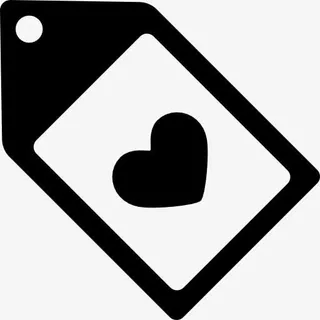 价格标签的心图标免抠