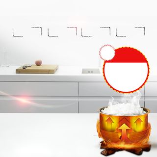 厨房场景电饭煲厨具PSD分层主图背景素材高清