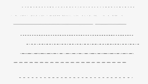 手绘黑色直线虚线合集免抠