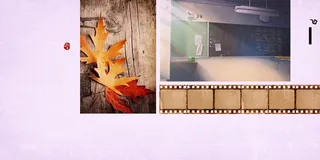 简约黑板照片墙粉色背景素材高清