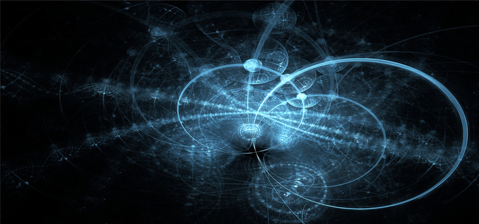 蓝色光线科技背景高清