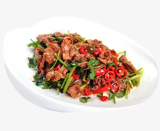小米椒炒黄牛肉免抠