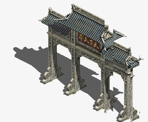 游戏建筑素材免抠