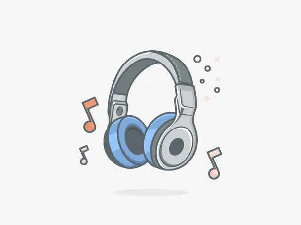 音乐耳机免抠