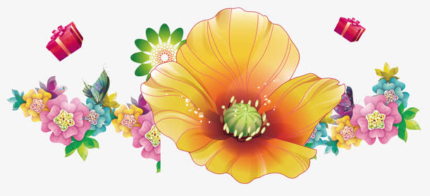 七夕鲜花免抠