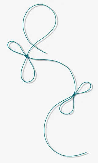 粉红色绳子蝴蝶结免抠