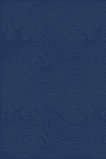 蓝色古风底纹免抠