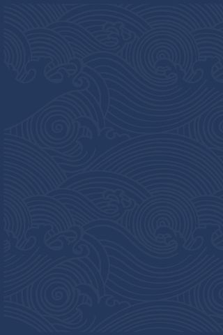 蓝色古风底纹免抠