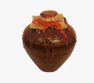 古代酒坛立体装饰素材免抠