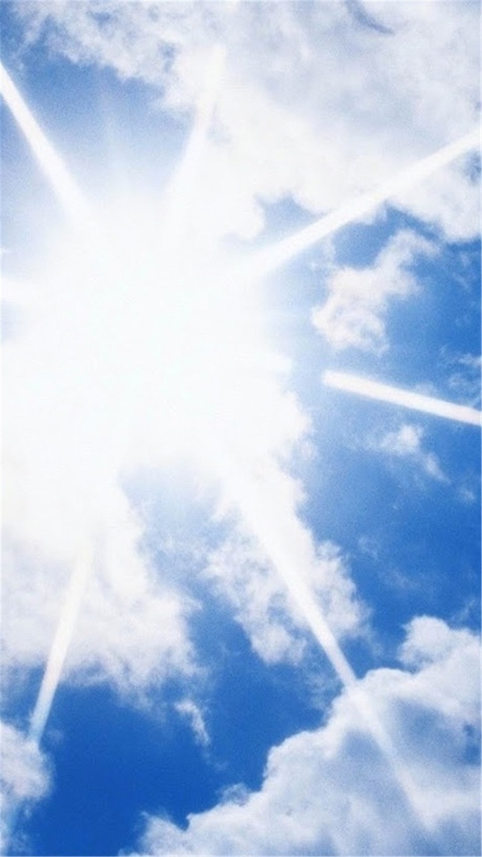 简约蓝天白云H5背景高清