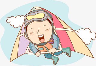 飞翔的男孩免抠