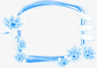 卡通手绘边框花免抠