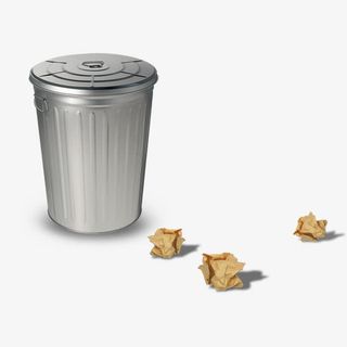 垃圾桶纸团免抠素材免抠