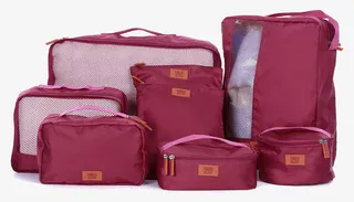 红色行李包免抠