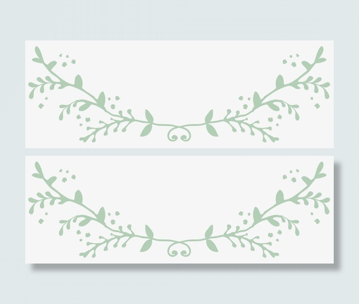 手绘图片仙境元素 植物花纹分界免抠