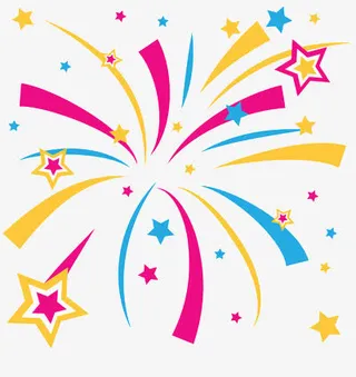 烟花点缀装饰免抠