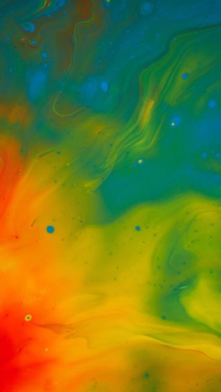 渐变绿色黄色红色曲线H5背景素材高清