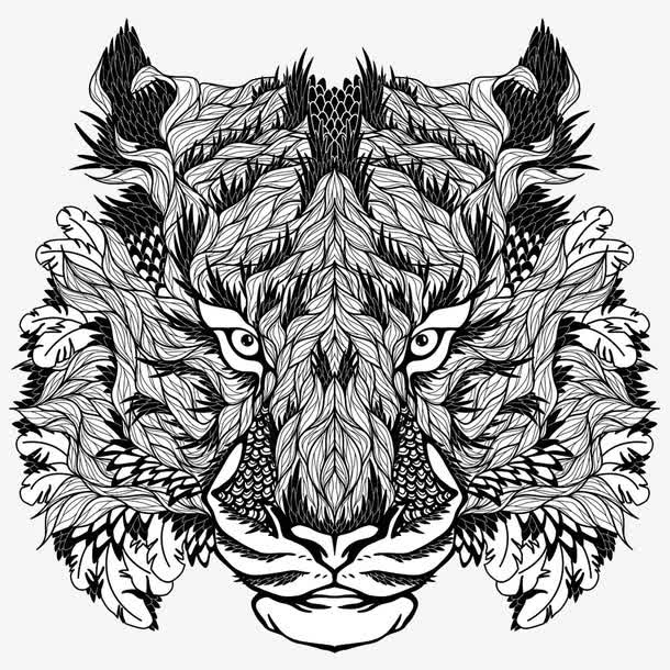 卡通老虎免抠