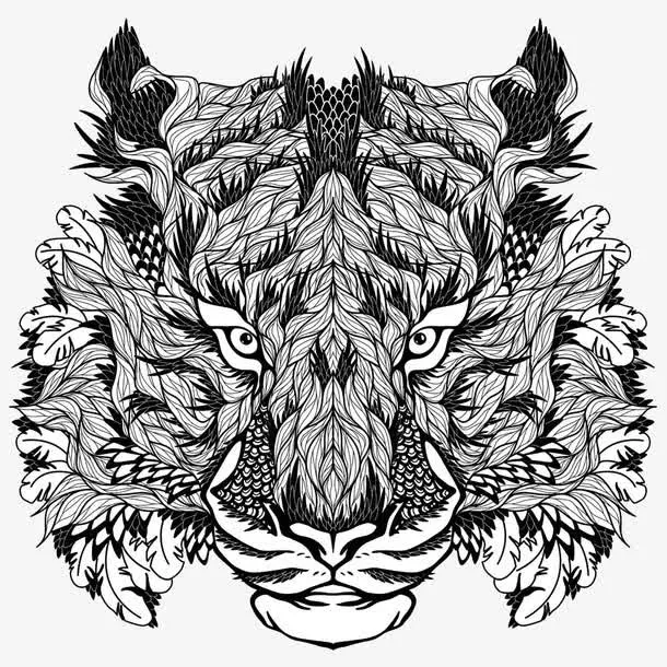 卡通老虎免抠