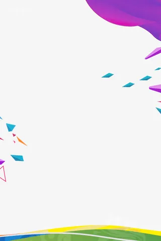 立体三角形飘浮素材免抠