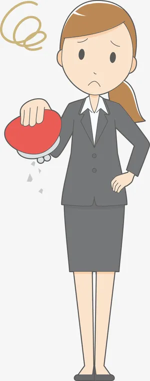 没钱的老师烦恼卡通人物表情矢量免抠