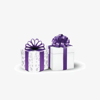 卡通文艺精美礼盒设计包装设计免抠