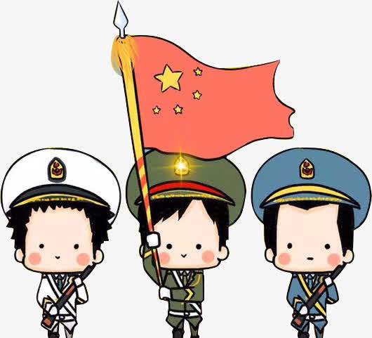 卡通军人免抠