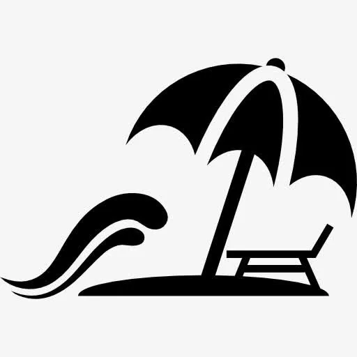 海滩图标免抠