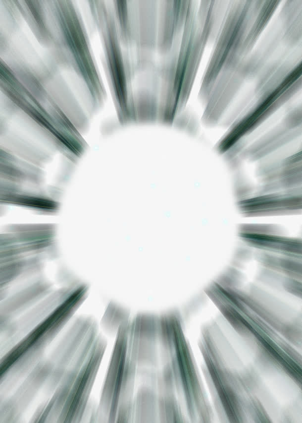 绿色放射状科技效果免抠