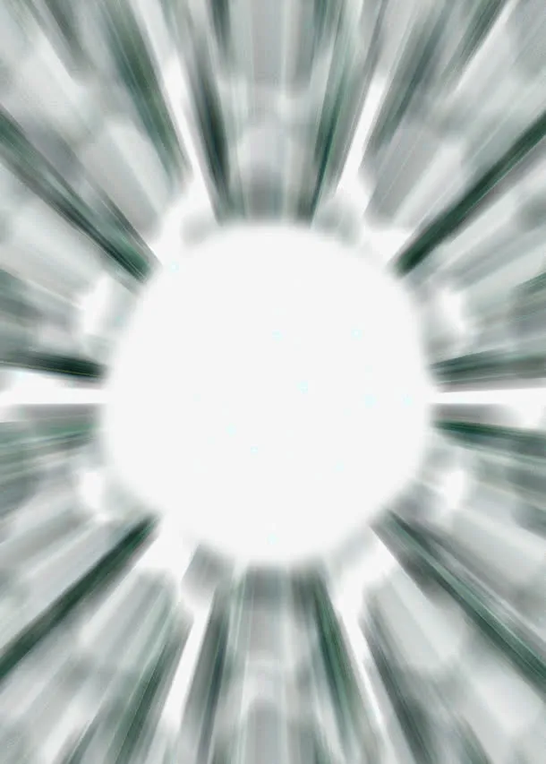 绿色放射状科技效果免抠