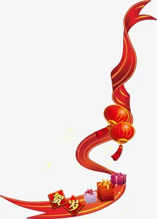 春节灯笼大年初一素材免抠