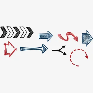 箭头指示方向免抠