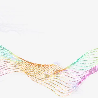 彩色光点曲线免抠