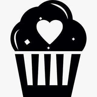 浪漫的松饼图标免抠