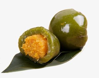 咸蛋黄肉松清明果子免抠