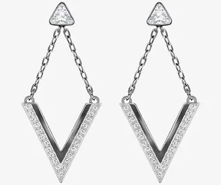 施华洛世奇首饰菱形耳环免抠