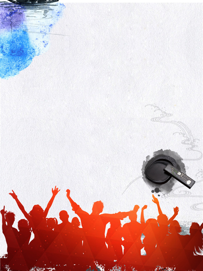 矢量质感剪影青春梦想备战高考背景高清